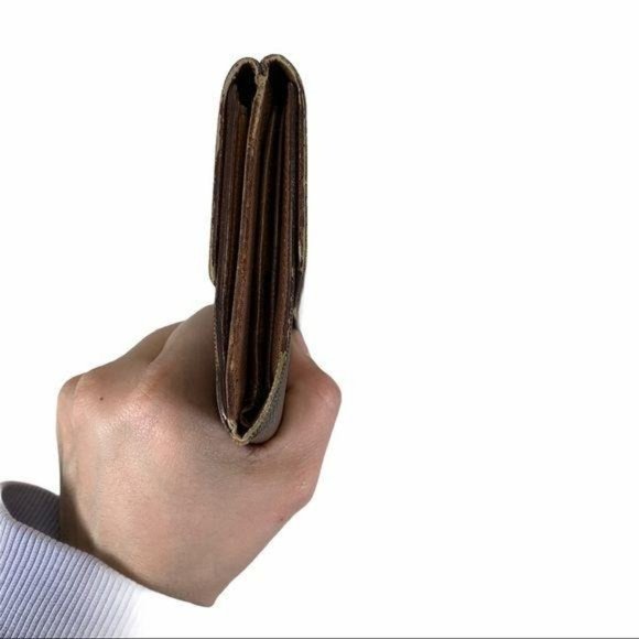 Authentic Louis Vuitton Wallet Porutofoiyu Ellie’s Brown Monogram LV Vintage - Picture 5 of 10